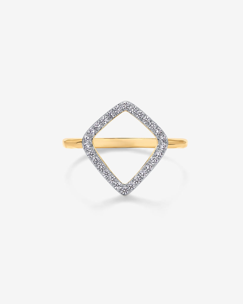 Geo Diamond Ring #Variant_Yellow Gold  