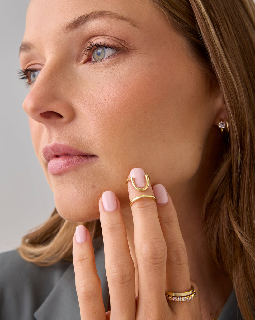 Nailed It Nail Ring #Variant_White Gold  