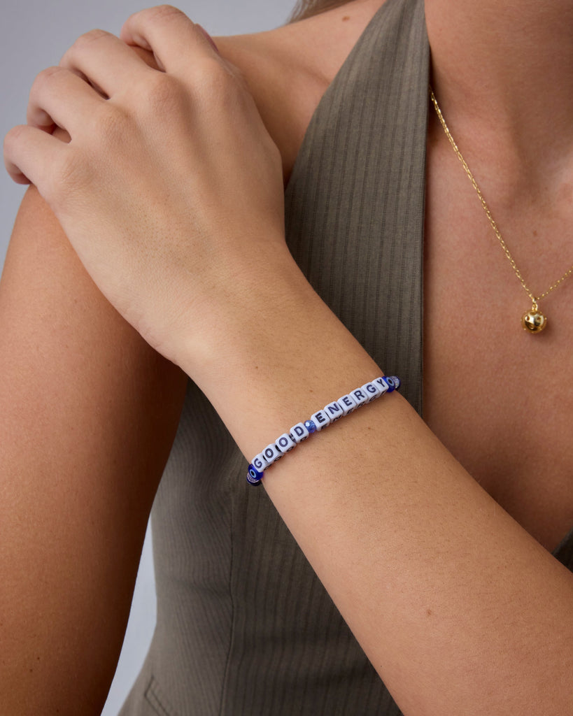 Era Beaded Bracelets #Variant_White Gold/Good Energy  