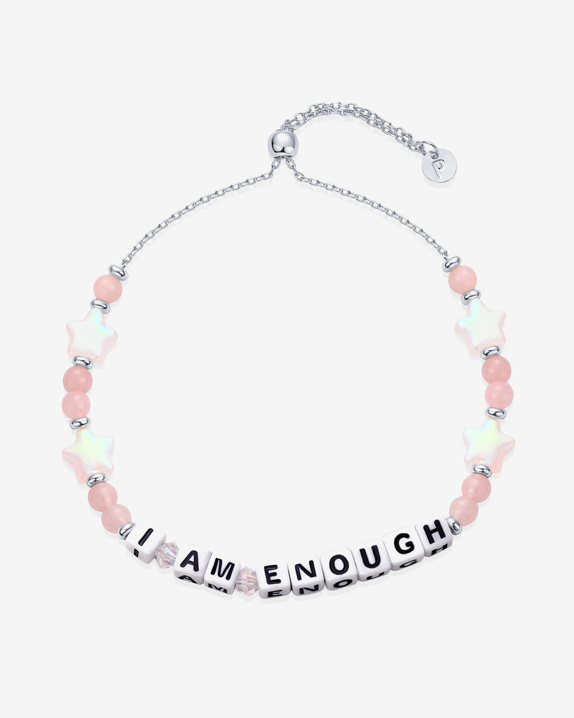 Era Beaded Bracelets #Variant_White Gold/I Am Enough  