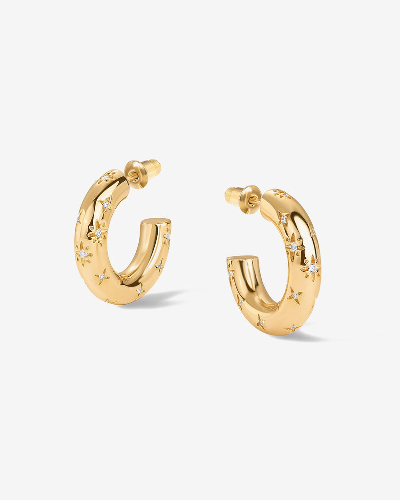 Starburst Hoop Earrings #Variant_Yellow Gold/20 Millimeters  