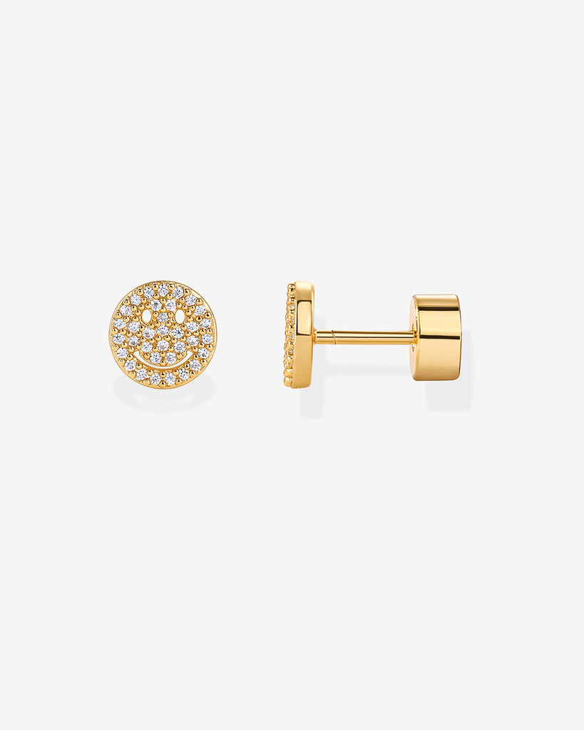 Smiley Studs #Variant_Yellow Gold  