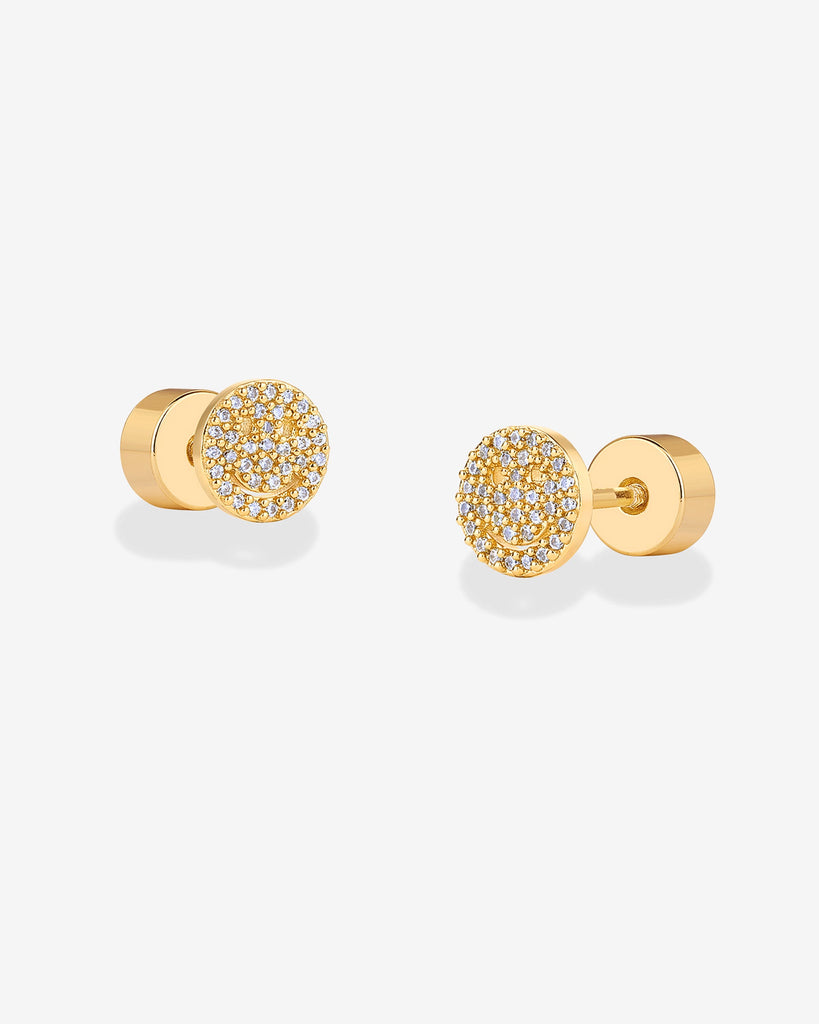 Smiley Studs #Variant_Yellow Gold  