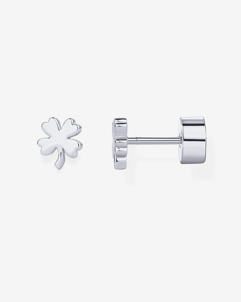 Clover Studs #Variant_White Gold  