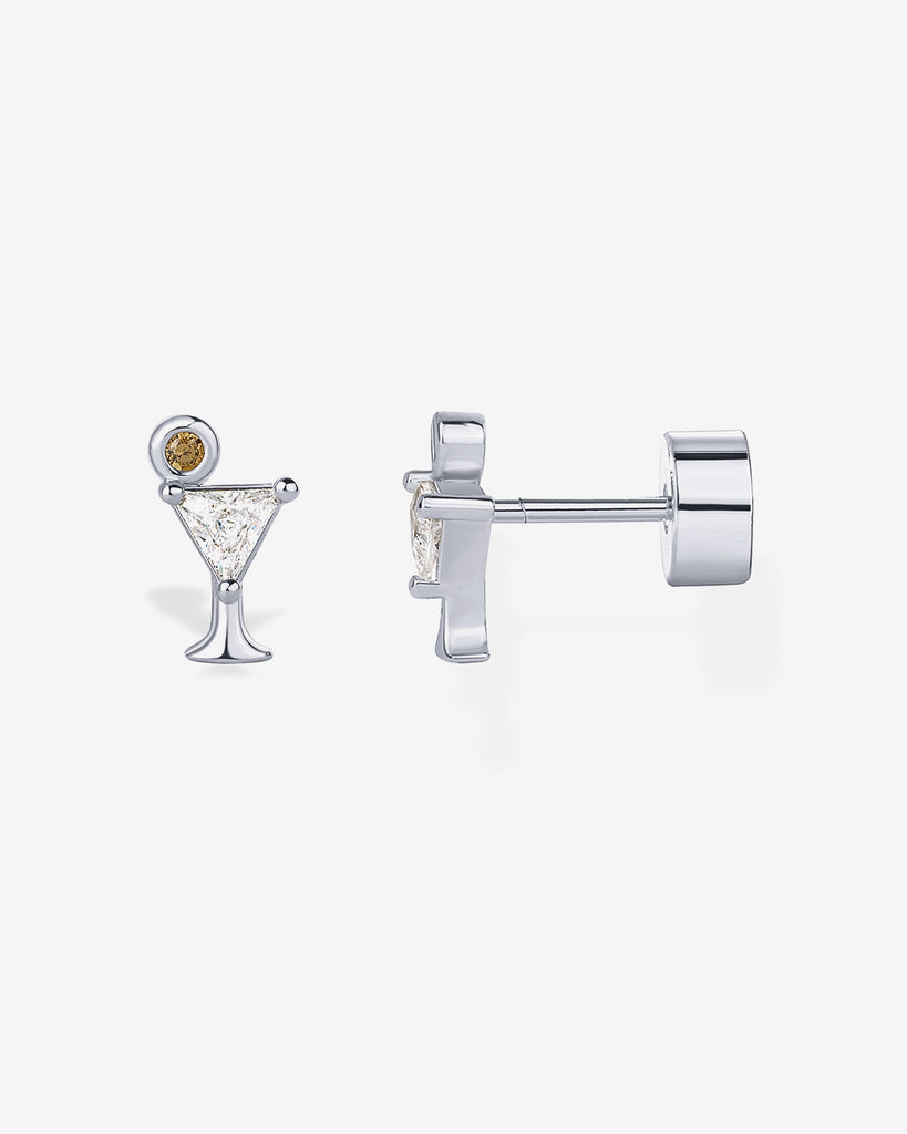 Martini Studs #Variant_White Gold  