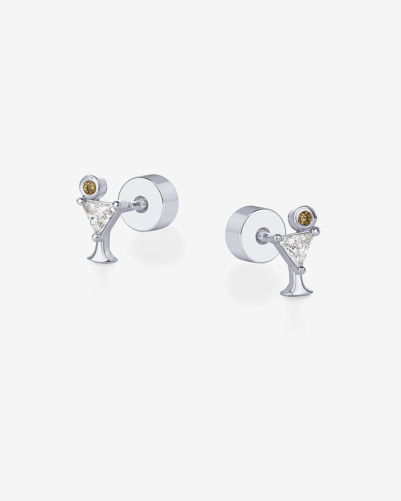 Martini Studs #Variant_White Gold  