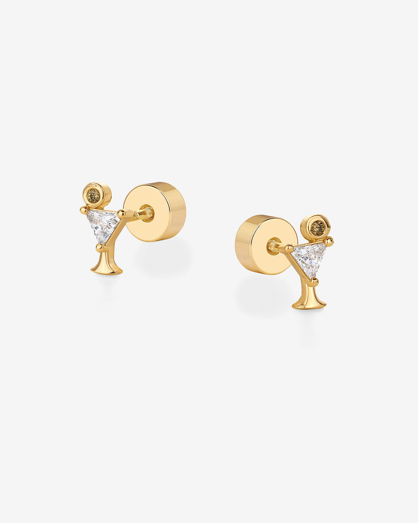 Martini Studs #Variant_Yellow Gold  