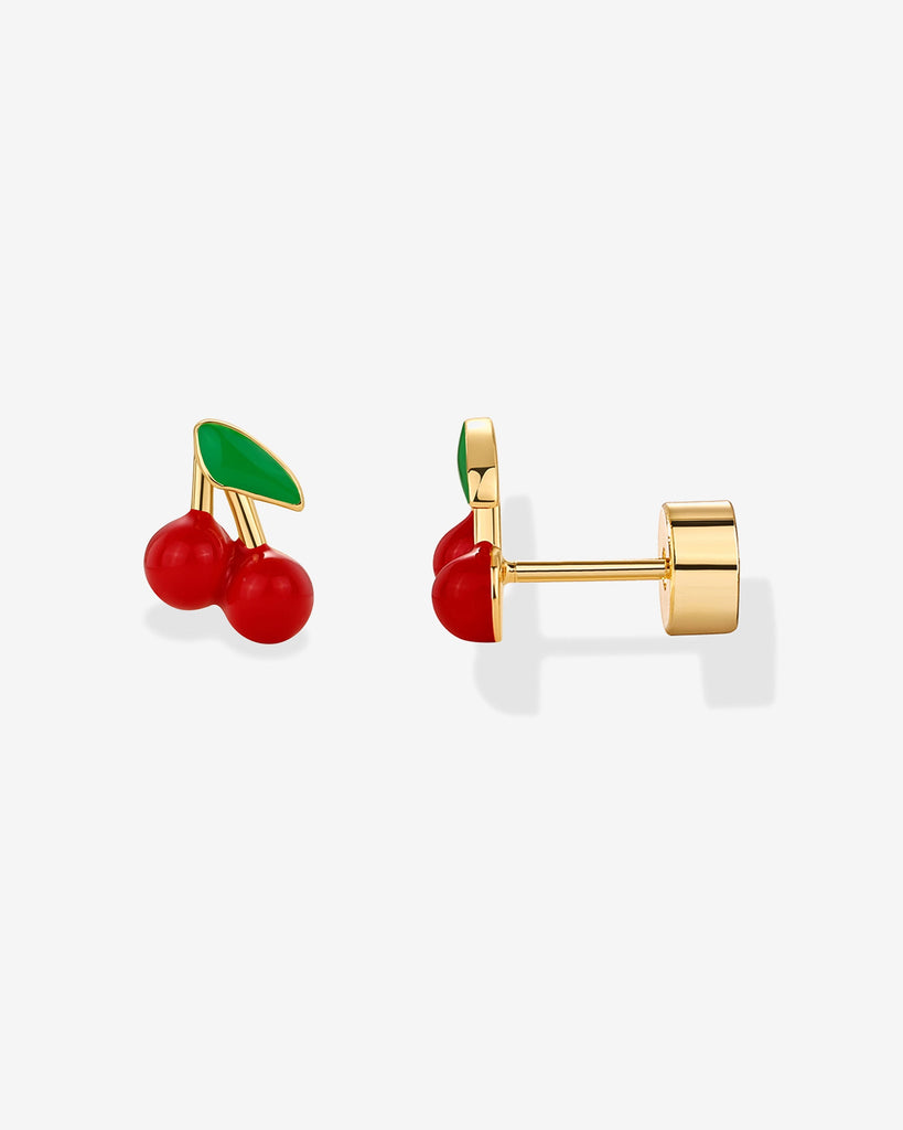Cherry Studs #Variant_Yellow Gold  