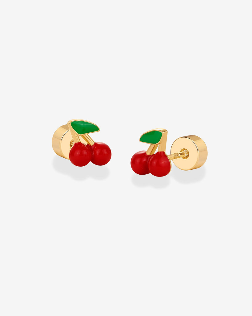 Cherry Studs #Variant_Yellow Gold  