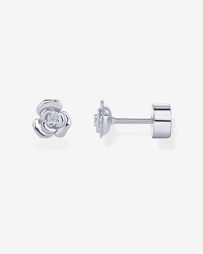 Rosette Studs #Variant_White Gold  