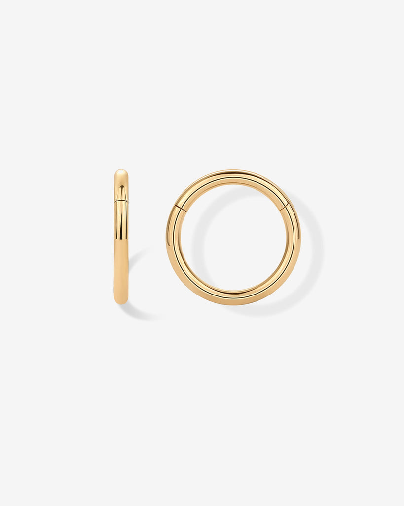 Essential Titanium Clicker Piercings #Variant_Yellow Gold/6 Millimeters/20 Gauge (0.8mm Thick)  