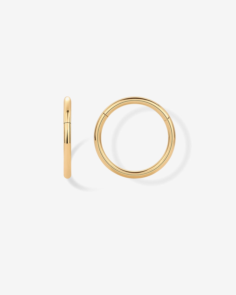 Essential Titanium Clicker Piercings #Variant_Yellow Gold/8 Millimeters/20 Gauge (0.8mm Thick)  