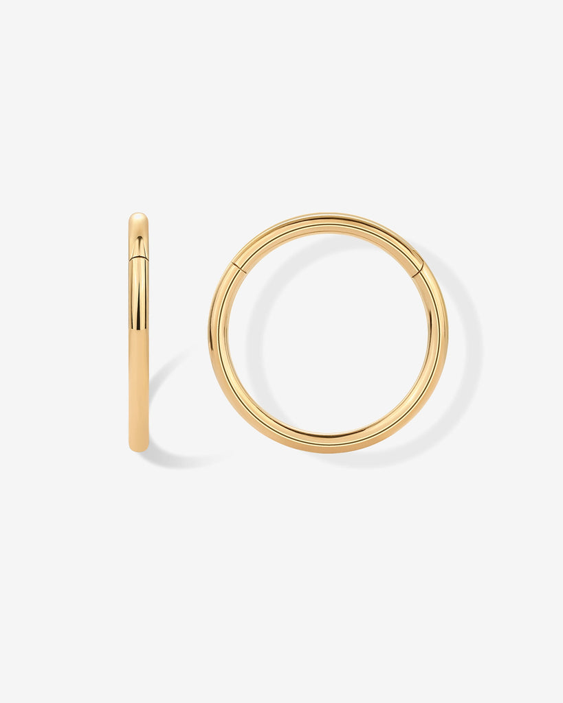 Essential Titanium Clicker Piercings #Variant_Yellow Gold/10 Millimeters/18 Gauge (1mm Thick)  