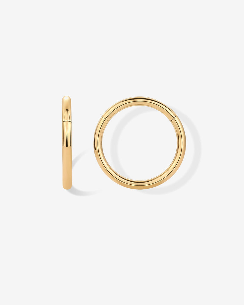 Essential Titanium Clicker Piercings #Variant_Yellow Gold/10 Millimeters/16 Gauge (1.2mm Thick)  