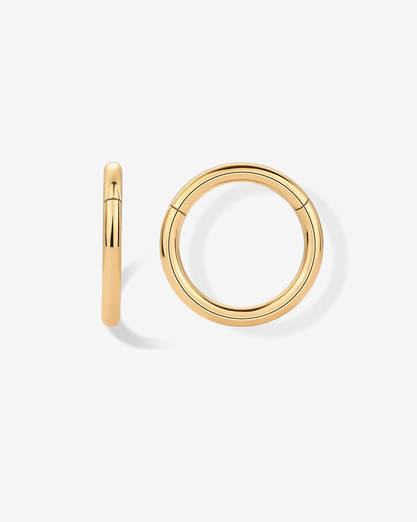 Essential Titanium Clicker Piercings #Variant_Yellow Gold/8 Millimeters/16 Gauge (1.2mm Thick)  