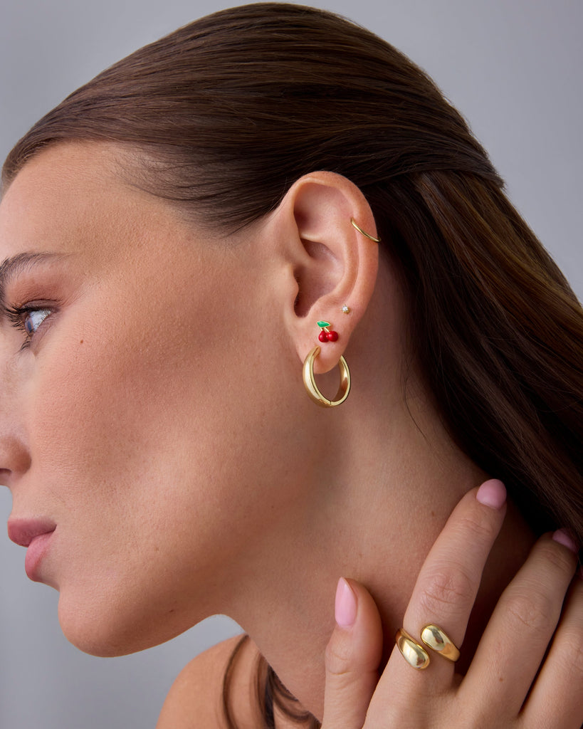 Essential Titanium Clicker Piercings #Variant_Yellow Gold/6 Millimeters/18 Gauge (1mm Thick)  