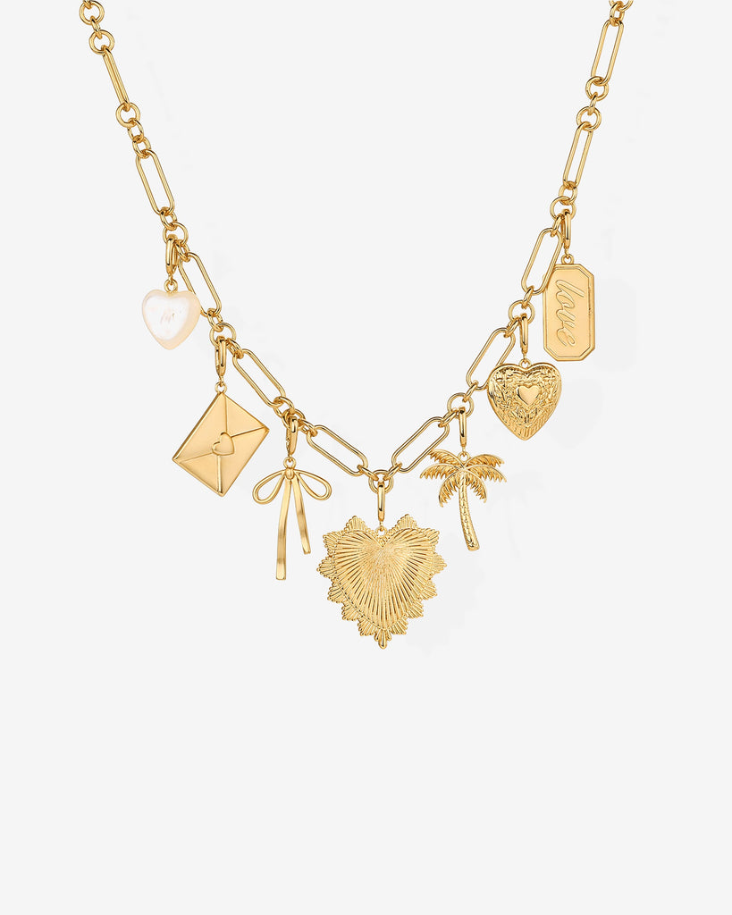 Chunky Charm Necklace #Variant_Yellow Gold  