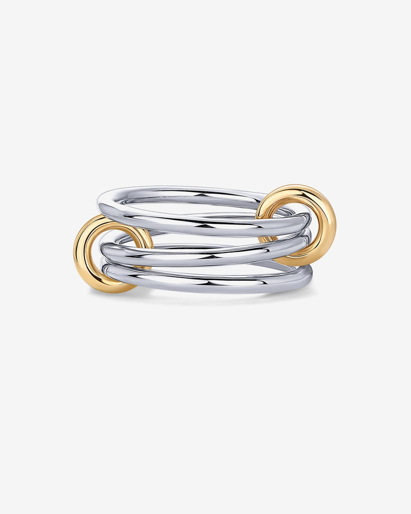 Interlocked Two-Toned Ring #Variant_White Gold  
