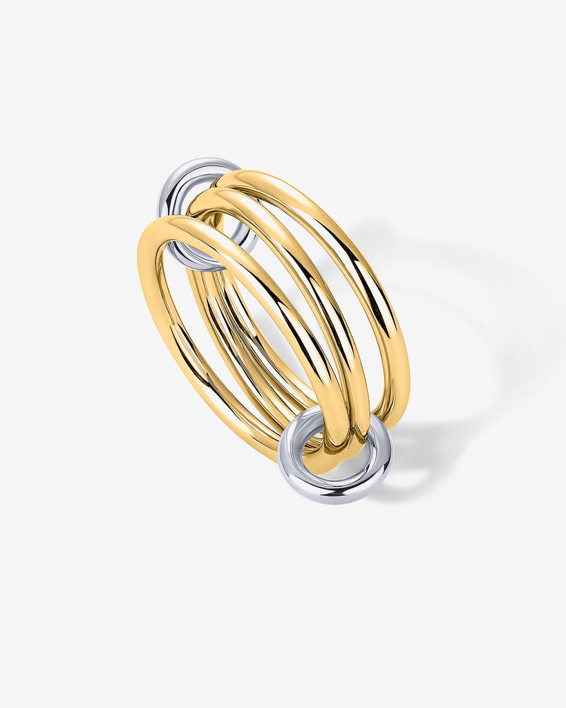 Interlocked Two-Toned Ring #Variant_Yellow Gold  