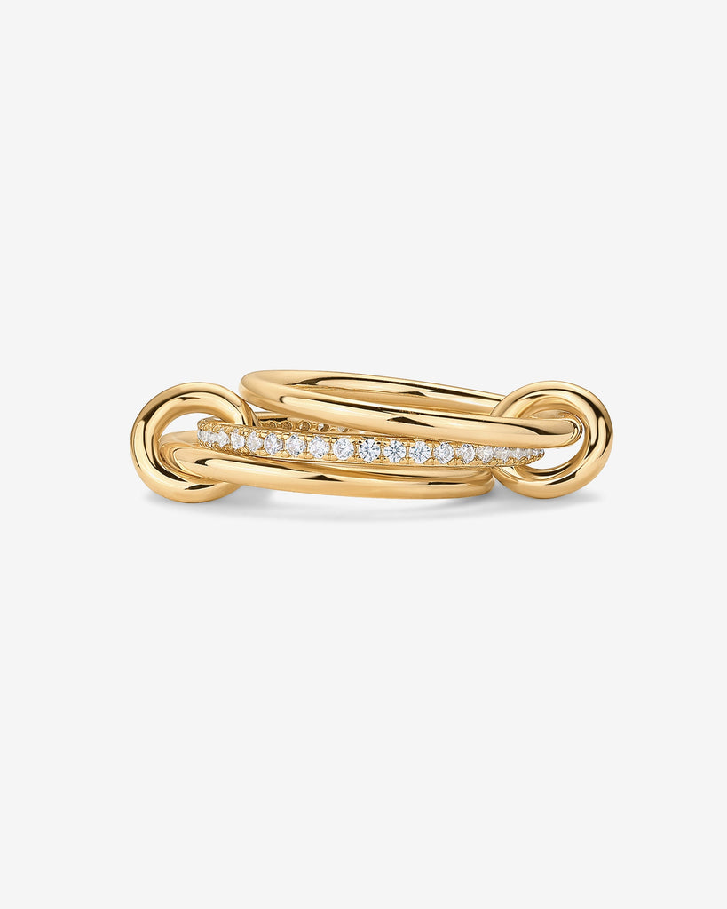 Interlocked Stack-and-Shine Ring #Variant_Yellow Gold  