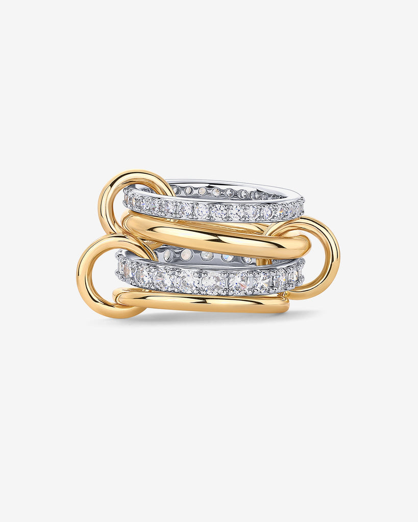 Interlocked Mixed-Metal Shine Ring #Variant_Two-Toned  