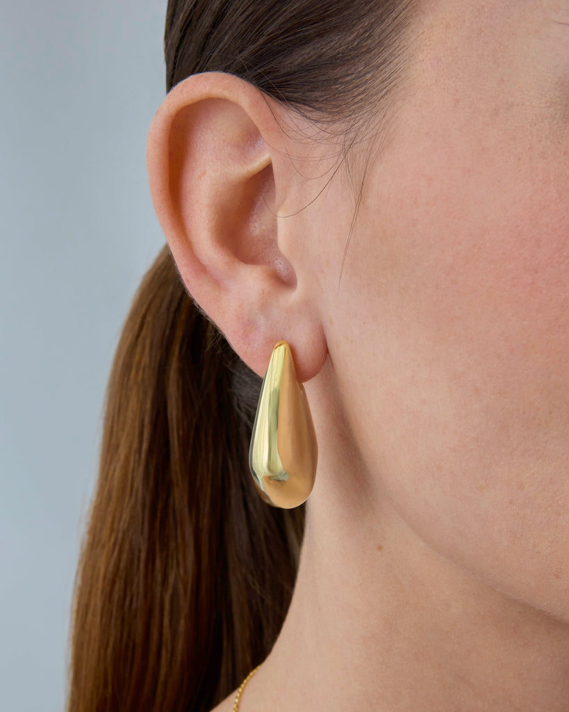 Big Fin Earrings #Variant_Yellow Gold Statement 