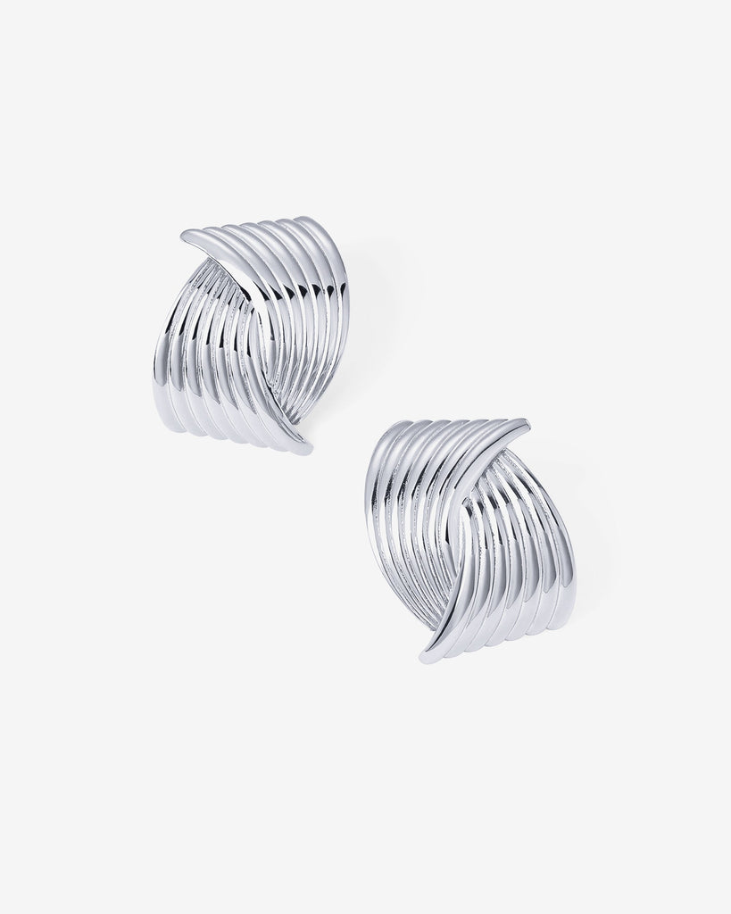 Fan Studs #Variant_White Gold Stud 