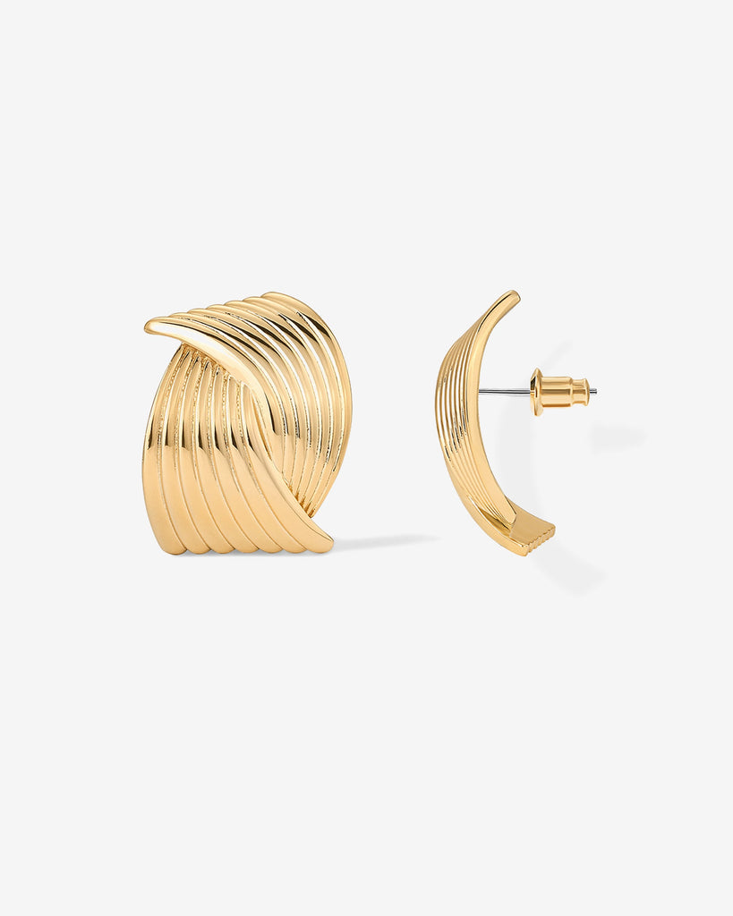 Fan Studs #Variant_Yellow Gold Stud 