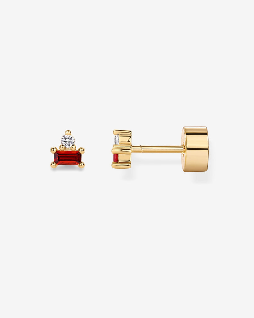 Two-Tone Gemstone Studs #Variant_Yellow Gold/January Flat Backs 