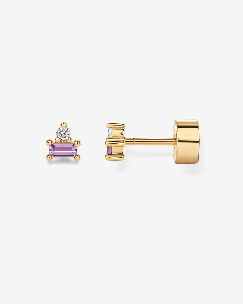 Two-Tone Gemstone Studs #Variant_Yellow Gold/June Flat Backs 