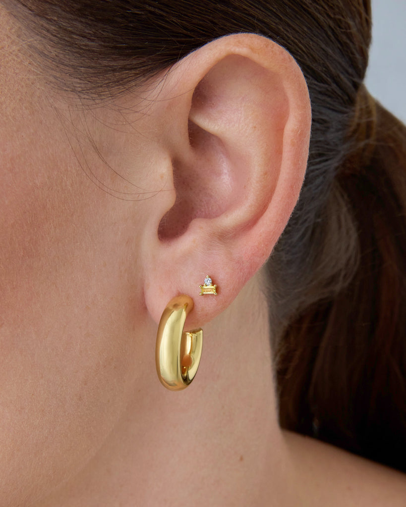 Two-Tone Gemstone Studs #Variant_Yellow Gold/January Flat Backs 
