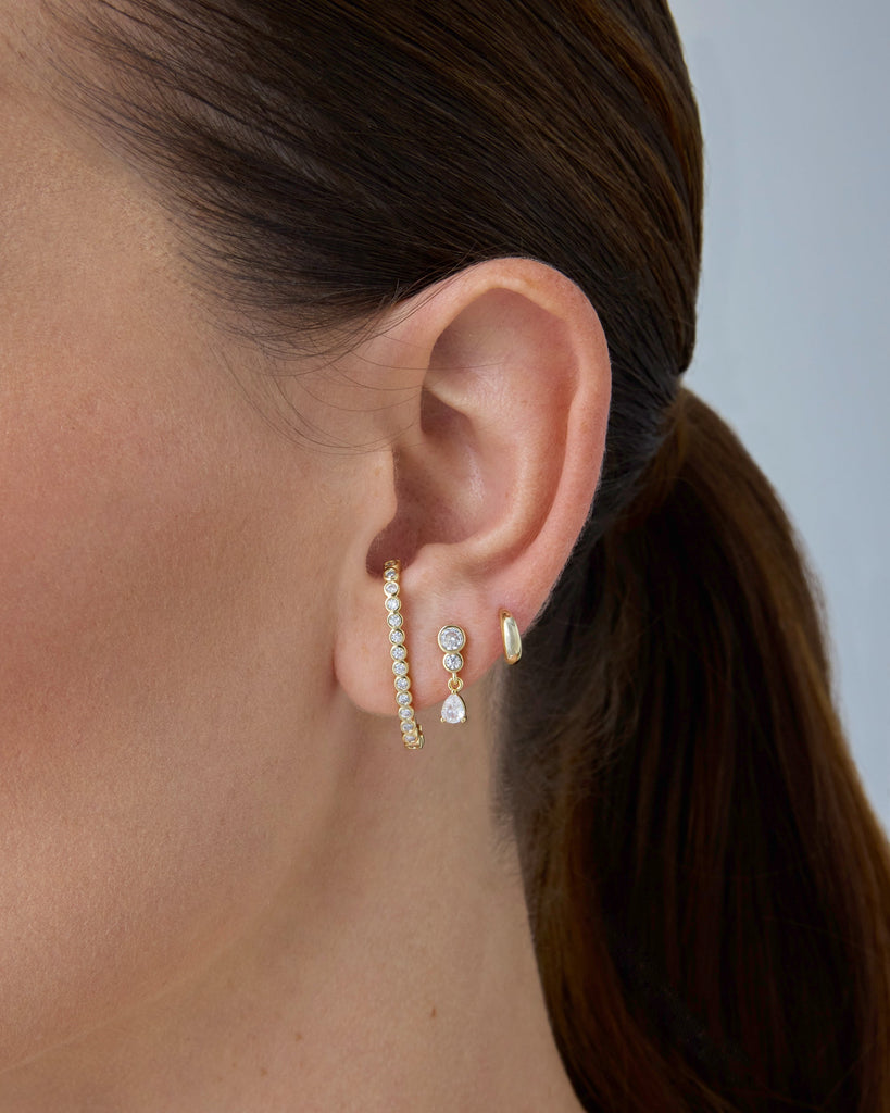 Stacking Earring Multipack #Variant_White Gold Stud 