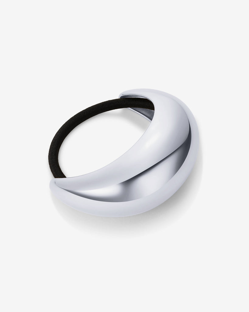 Crescent Cuff Hair Tie #Variant_White Gold Hair 