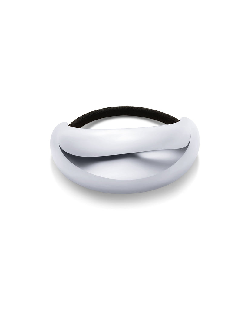Crescent Cuff Hair Tie #Variant_White Gold Hair 