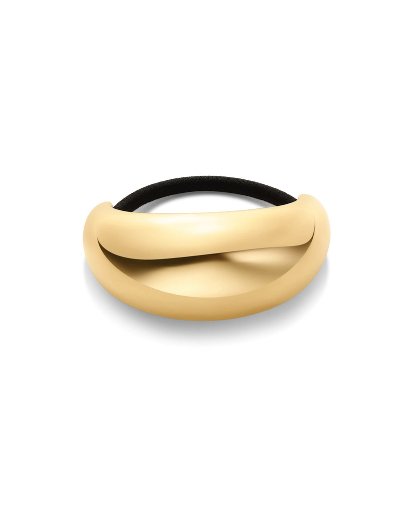 Crescent Cuff Hair Tie #Variant_Yellow Gold Hair 