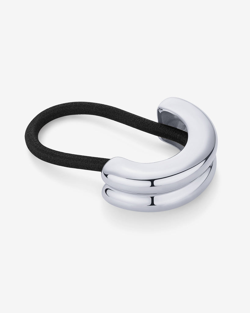 Ridged Cuff Hair Tie #Variant_White Gold Hair 