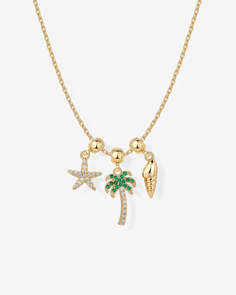 Summer Dreams Charm Necklace #Variant_Yellow Gold Charms 