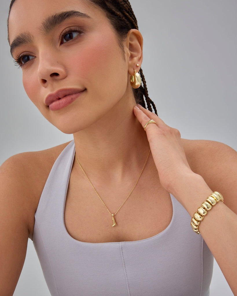 Cowgirl Charm Necklace #Variant_White Gold Charms 