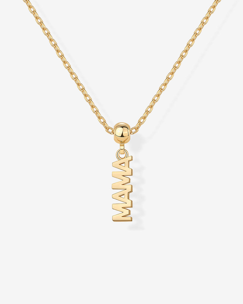 Mama Charm Necklace #Variant_Yellow Gold Charms 
