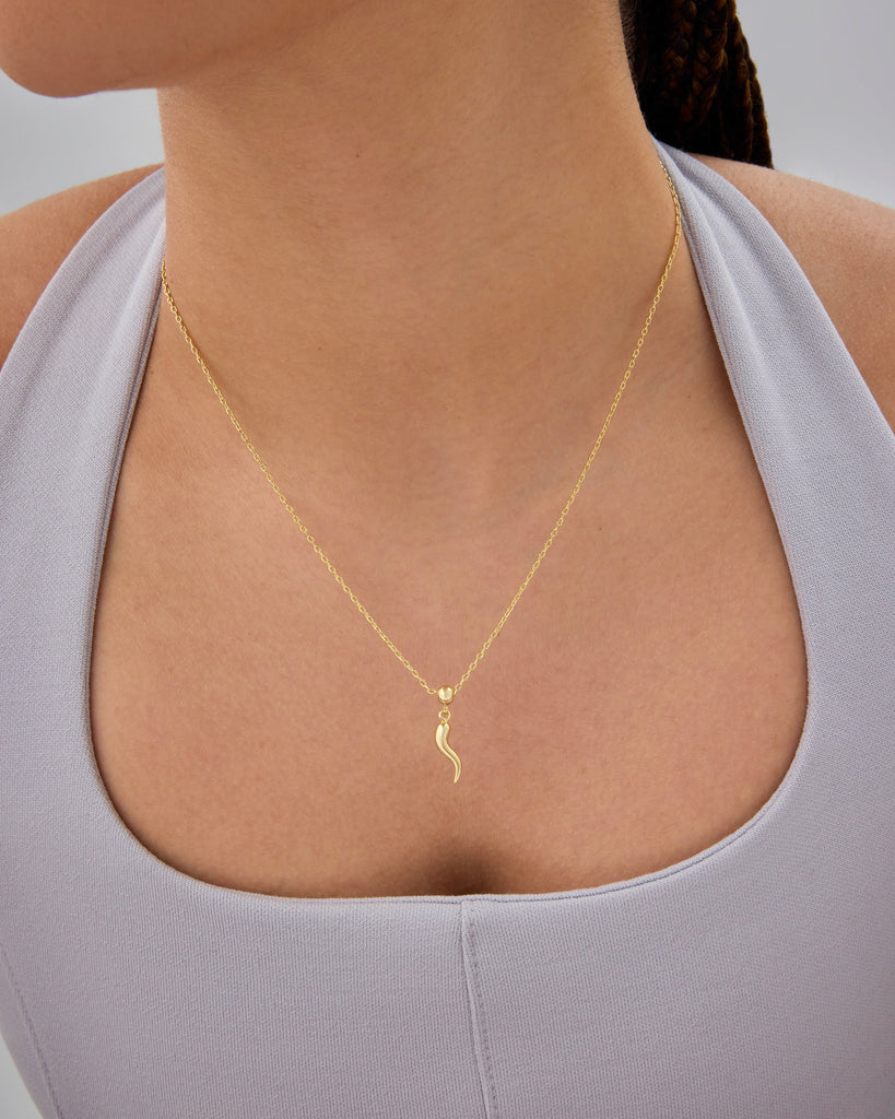 Spicy Charm Necklace #Variant_Yellow Gold Charms 
