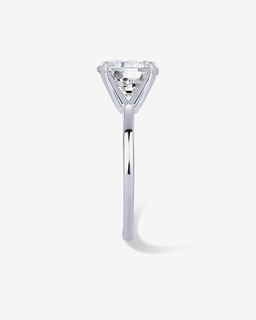 Round Solitaire Engagement Ring #Variant_White Gold Engagement 