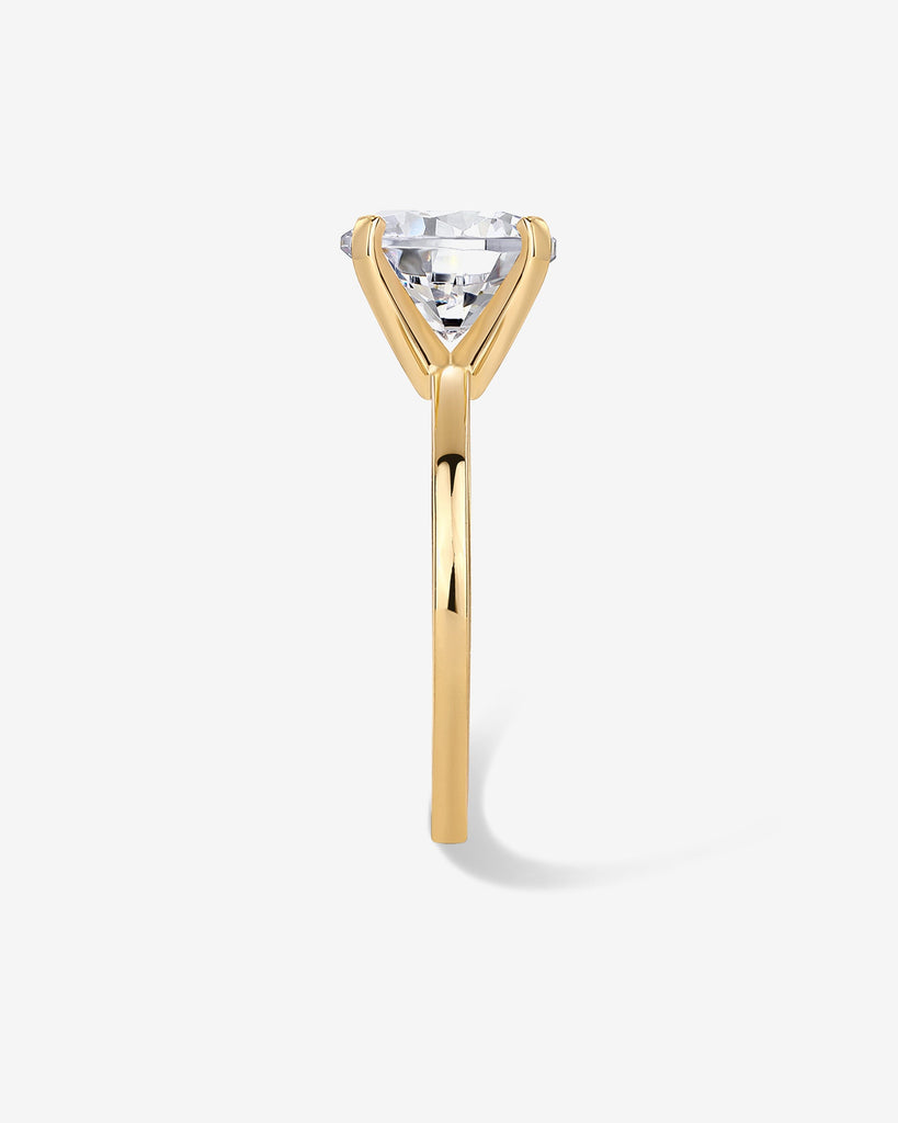 Round Solitaire Engagement Ring #Variant_Yellow Gold Engagement 
