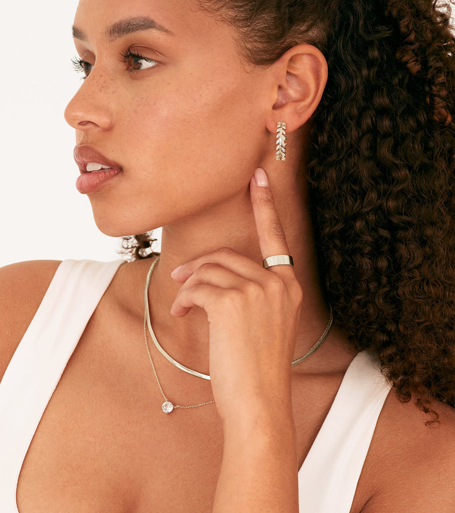 Eve Hoop Earrings #Variant_White Gold Earrings 