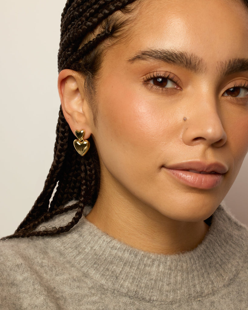 Teardrop Love Earrings #Variant_Yellow Gold  