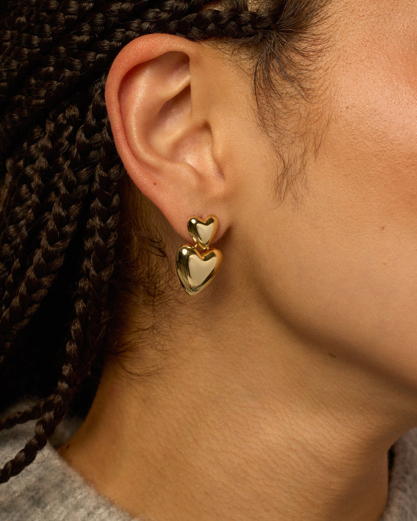 Teardrop Love Earrings #Variant_Yellow Gold  