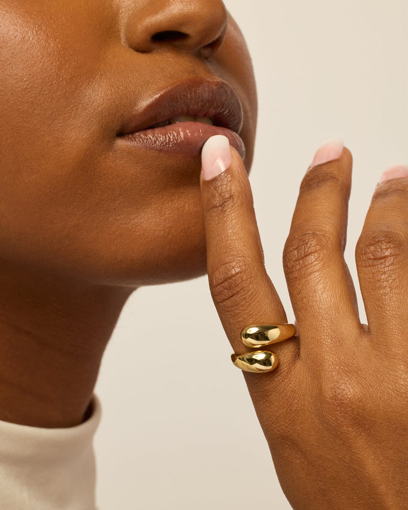 Chunky Twist Stackable Ring #Variant_Yellow Gold  