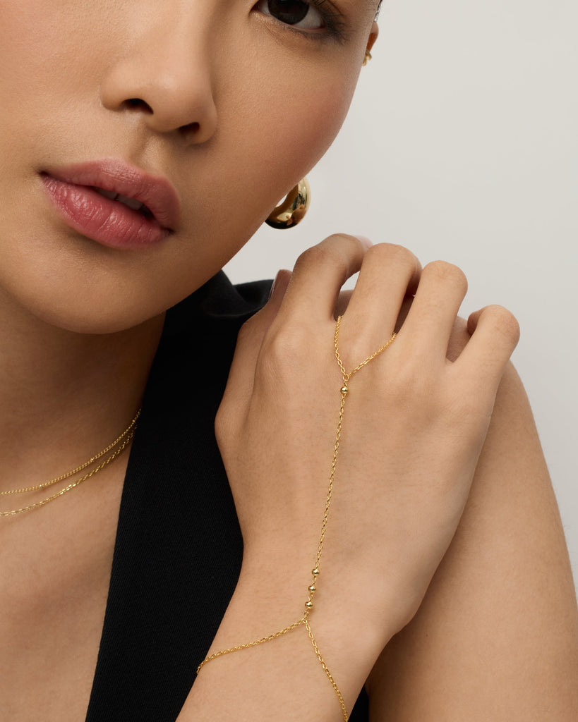 Beaded Hand Chain   