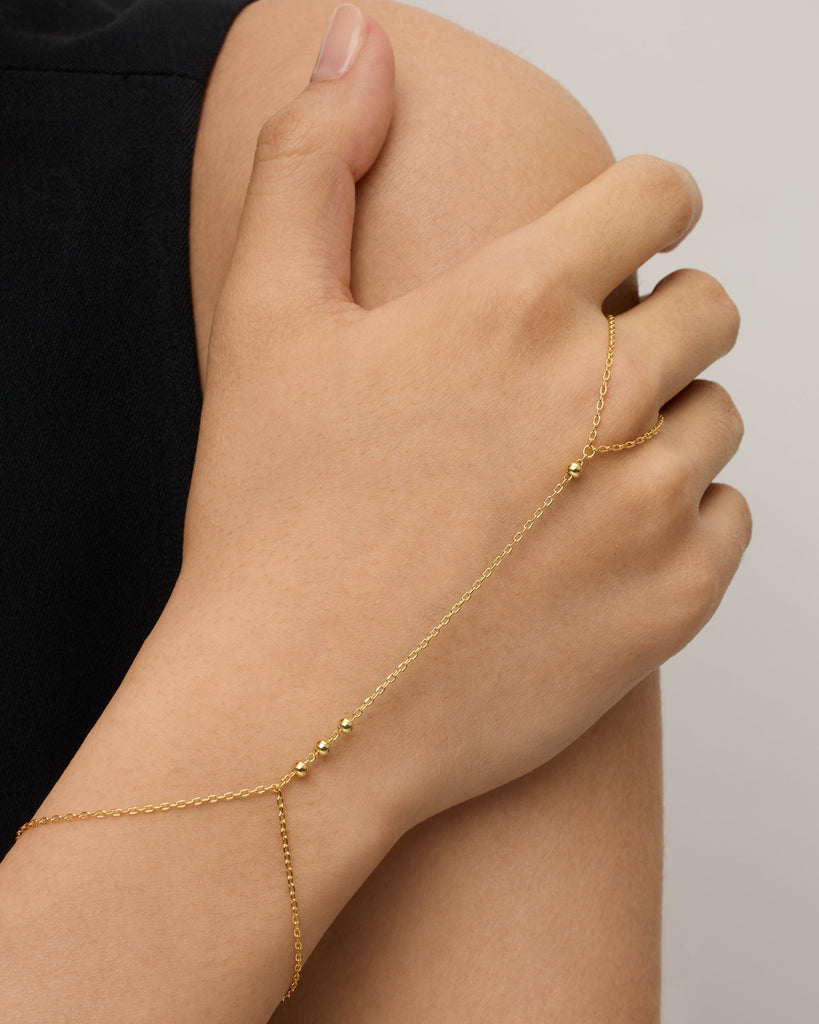 Beaded Hand Chain   