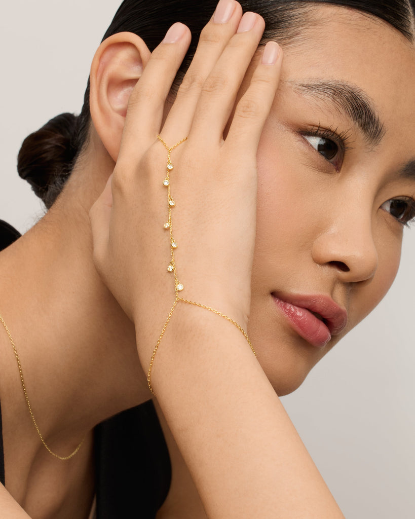 Olive Hand Chain   