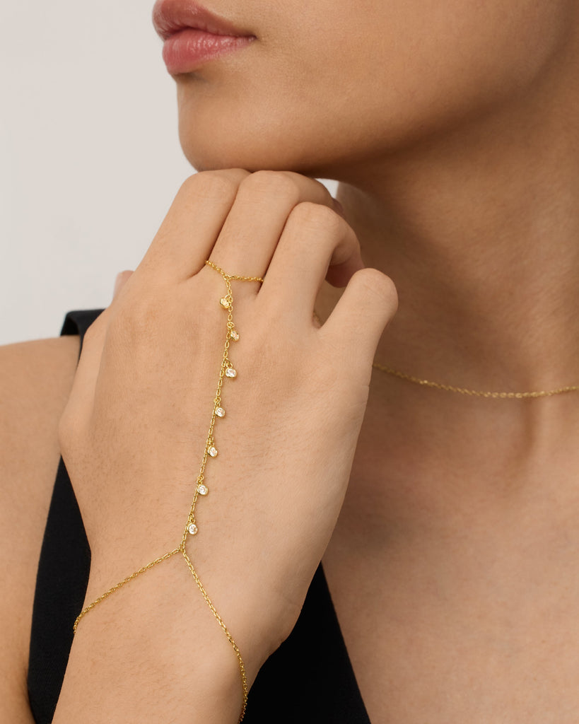 Olive Hand Chain   